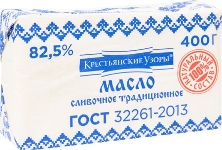 Крестьянские узоры масло сливочное 82.5