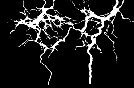 Молния черно белая