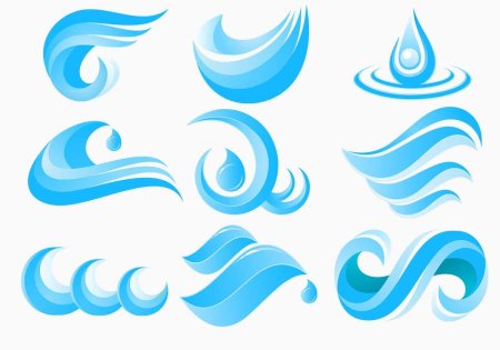 Узоры воды для фотошопа