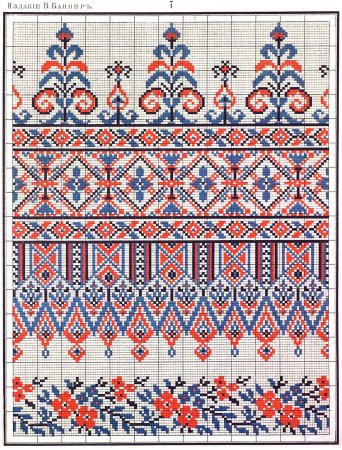 Рушники славянские схемы вышивки крестом