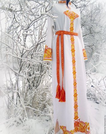 Славянское свадебное платье