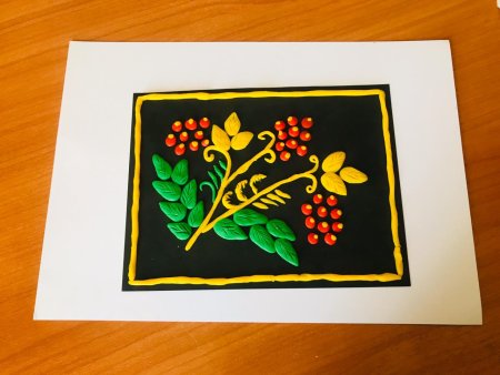 Хохлома пластилином