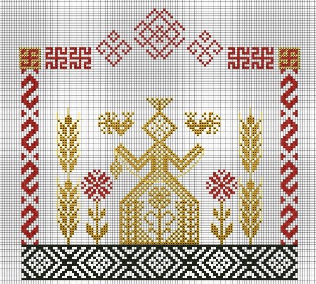 Славянская обережная вышивка Макошь