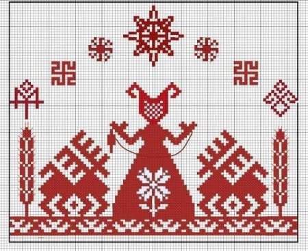 Богиня Макошь крестиком