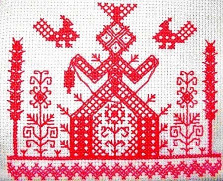 Макошь богиня славян вышивка