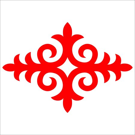 Кыргызский орнамент вектор