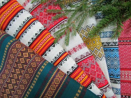 Белорусский орнамент на ткани
