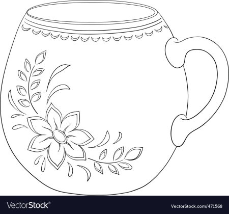 Чайный сервиз раскраска
