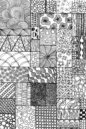 Техника рисования Зентангл и дудлинг