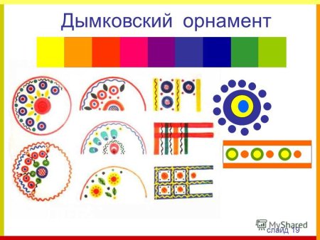 Орнамент дымковской росписи