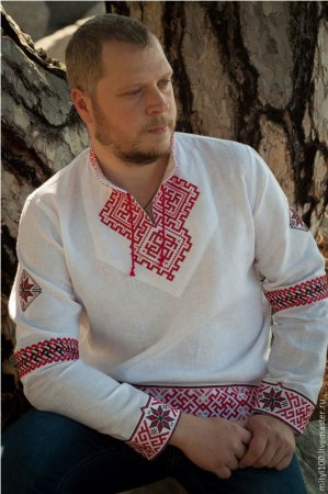 Рубашка со славянской вышивкой