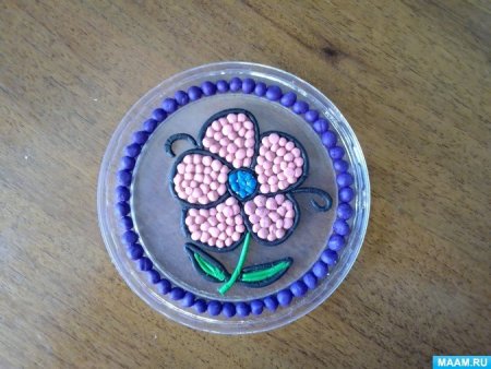 Лепка на пластиковых крышках