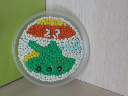 Обратная мозаика на прозрачной основе