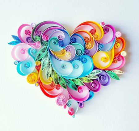 Quilling paper сердце