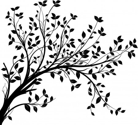 Узор ветки деревьев