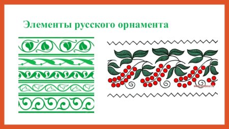 Элементы русского народного орнамента