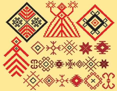 Башкирский растительный орнамент