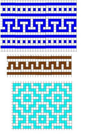 Ленивый жаккард спицами схемы орнамент