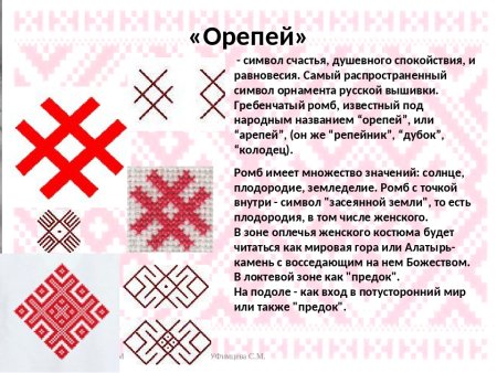 Орепей символ в орнаменте