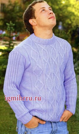 Мужские узоры спицами