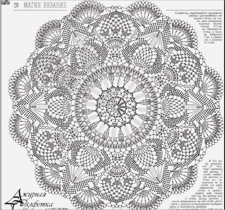 Салфетка Doily схема