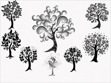 Дерево с узорами рисунок (50 фото)