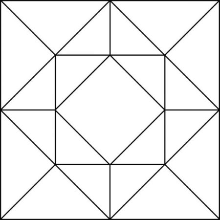 Геометрический узор в квадрате