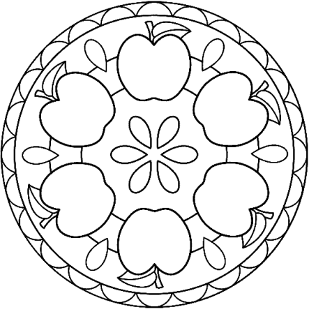 Растительный орнамент в круге