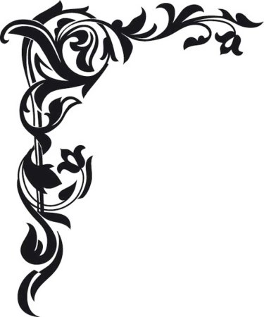 Красивый угловой орнамент