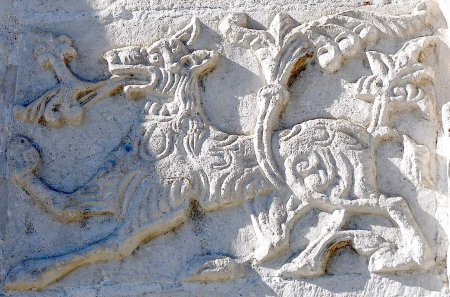 Белокаменная резьба Дмитриевского собора