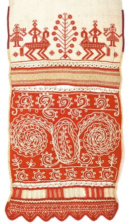 Народная вышивка тамбурным швом