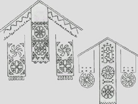 Русская изба рисунок
