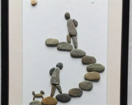 Скульптуры из гальки