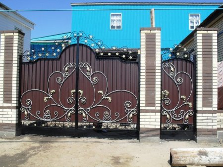 Кованые ворота в Давлеканово