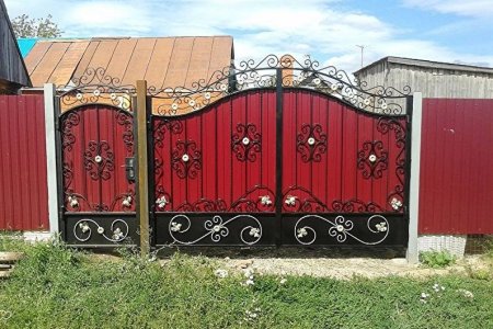 Простые кованые ворота