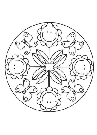 Мандала для детей 3-4 лет