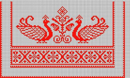 Русская народная вышивка орнамент рушник