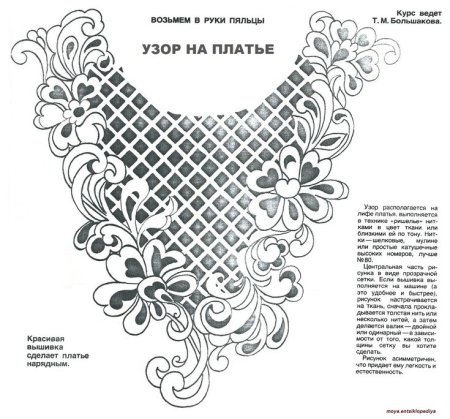 Старинная вышивка Ришелье