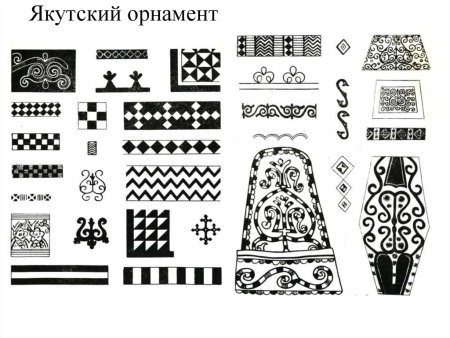 Шнуровидный Якутский орнамент