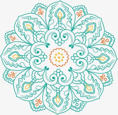 Мандала Индия Лотос