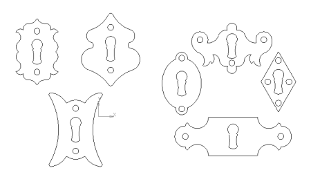 Накладки на дверные замки DXF