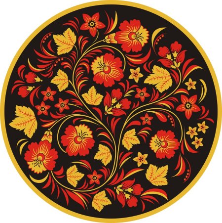 Хохломская Гжель