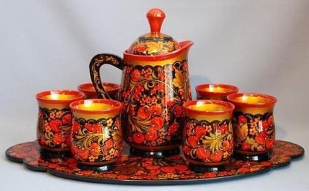 Расписные тарелки народные