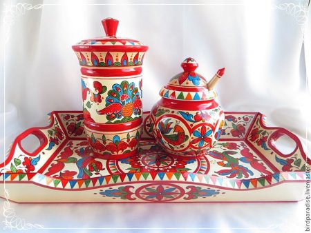 Расписное панно Городецкая роспись