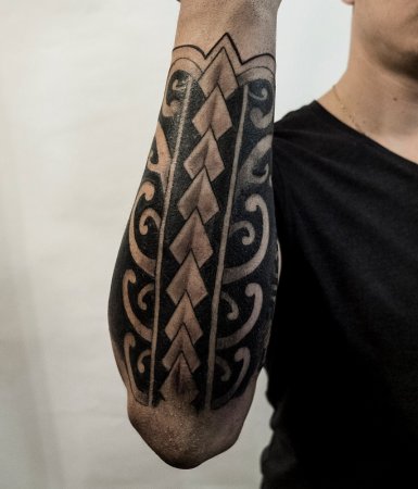 Кельтские тату на предплечье