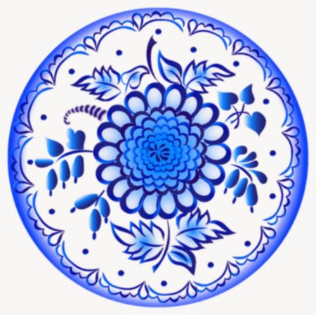Гжель в круге