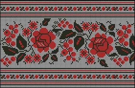 Рушник с цветами