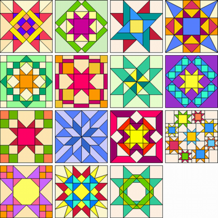 Геометрический узор в квадрате