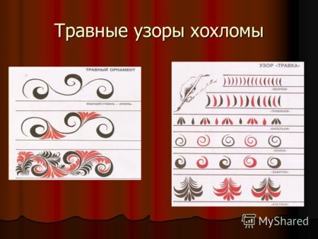 Хохлома травный орнамент