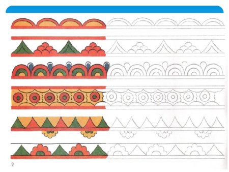 Узоры Северной Двины пермогорская роспись